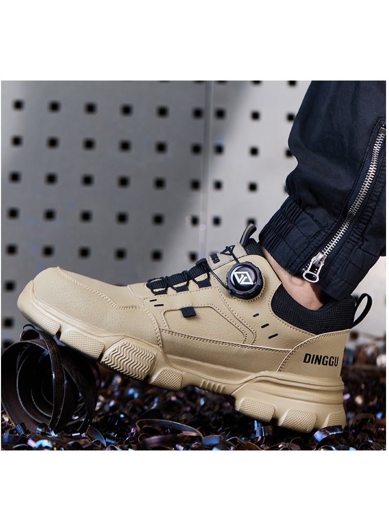 Dinggu Safety Shoes for Men - Anti-bump and Anti-puncture Lightweight and Safe Shoes with Steel Toe  Work Shoes - Image 3