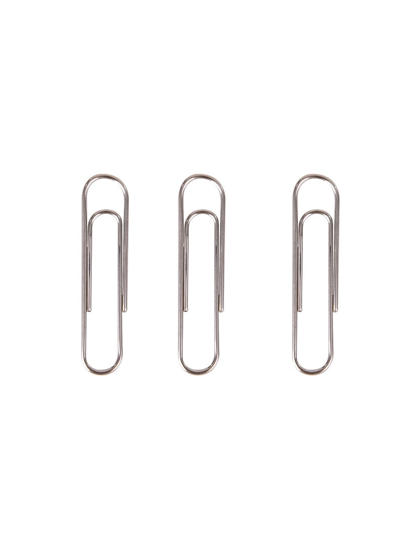 Deli E39712 Paper Clips 33mm Silver - 100pcs - ideal for document organizing - Image 2