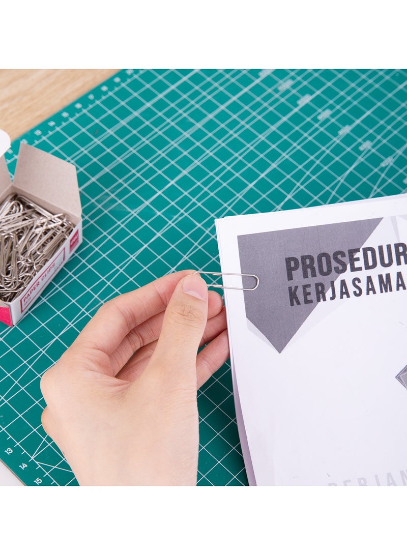 Deli E39712 Paper Clips 33mm Silver - 100pcs - ideal for document organizing - Image 5