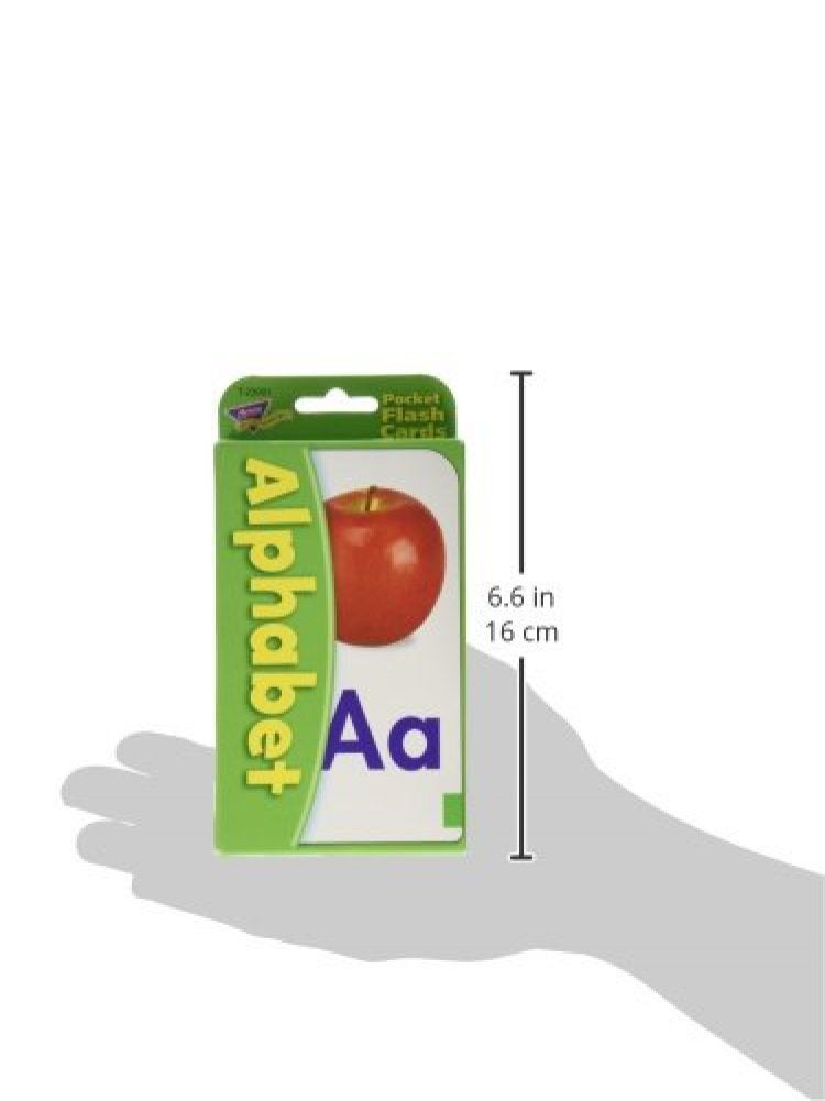 Trend Enterprises: Alphabet Pocket Flash Cards, Great for Skill Building and Home Use, 56 Self-Checking Cards Included, Match Letters to Photos and Words, for Ages 6 and Up - Image 3