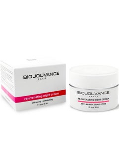 BIO JOUVANCE PARIS Rejuvenating Night Cream 1Oz / 30Ml For Mature/Sun Damaged Skin Anti Aging Face Moisturizer Hydrating Lotion Daily Facial Skin Care Treatment Regimen Made In France  - Image 1