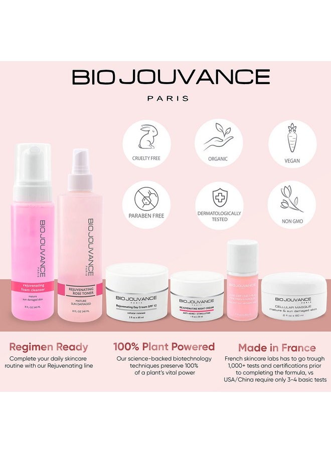 BIO JOUVANCE PARIS Rejuvenating Night Cream 1Oz / 30Ml For Mature/Sun Damaged Skin Anti Aging Face Moisturizer Hydrating Lotion Daily Facial Skin Care Treatment Regimen Made In France  - Image 5