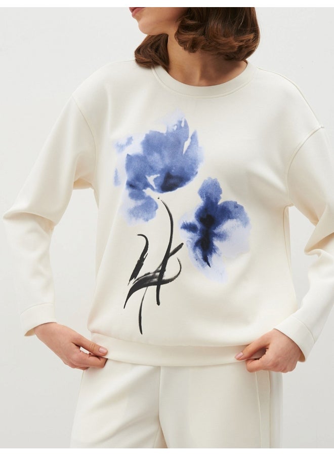 GERRY WEBER Flower Print Long Sleeve T-Shirt  - Image 2