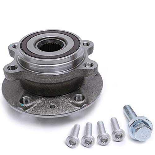 FKG 513253 Front Wheel Bearing Hub Assembly For 08-14 Audi TT, 09-17 VW Tiguan, 06-17 Passat, 05-13 Jetta, 06-14 VW GTI, 12-14 Golf, 09-17 VW CC, 12-17 Beetle, 06-13 Audi A3 Quattro, 07-15 VW EOS - Image 1