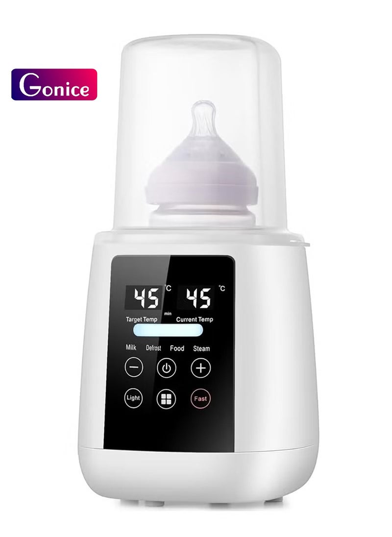 Gonice Smart Baby Bottle Warmer, 200W Fast Baby Milk Warmer with Accurate Temperature Control for Breastmilk or Formula, 48H Thermostat, with Defrost, Night Light, Heat Baby Food Jars Function  - Image 1