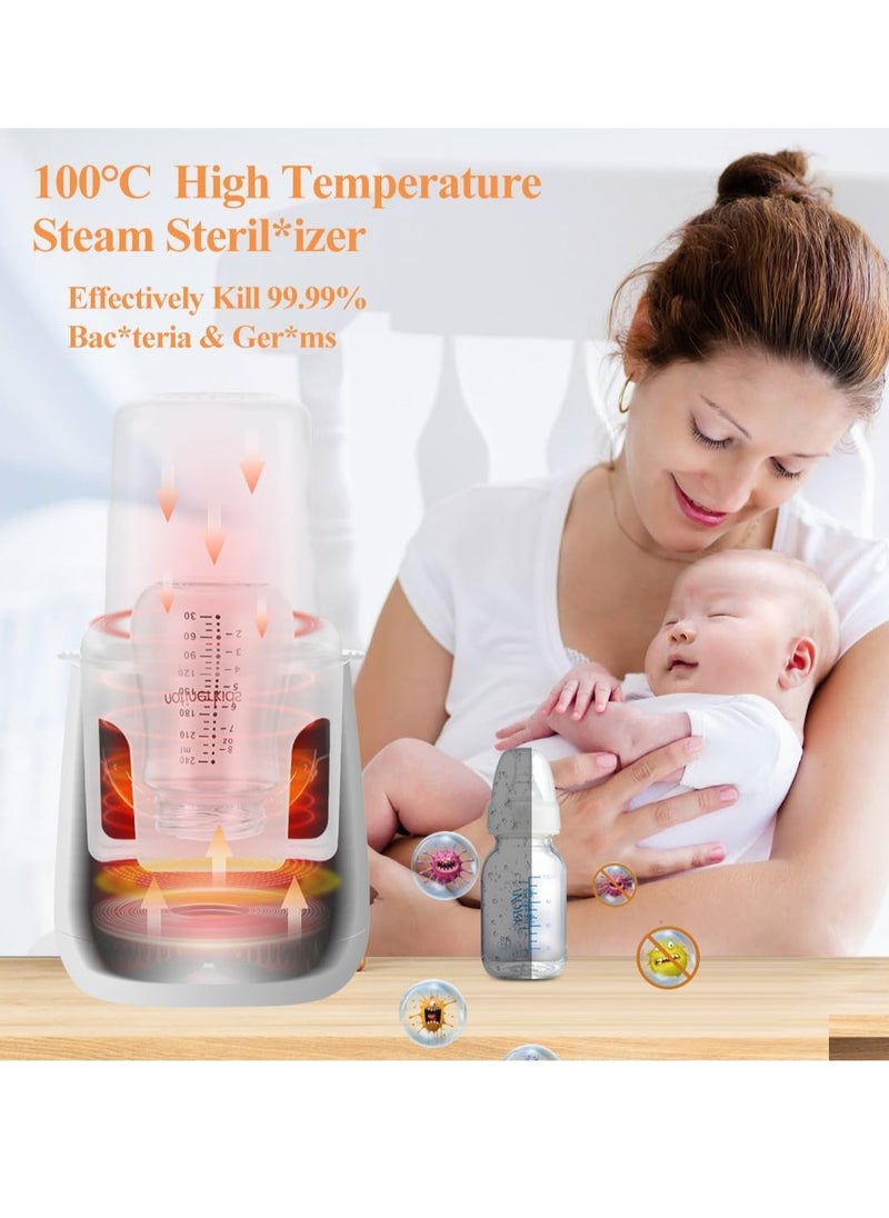 Gonice Smart Baby Bottle Warmer, 200W Fast Baby Milk Warmer with Accurate Temperature Control for Breastmilk or Formula, 48H Thermostat, with Defrost, Night Light, Heat Baby Food Jars Function  - Image 5