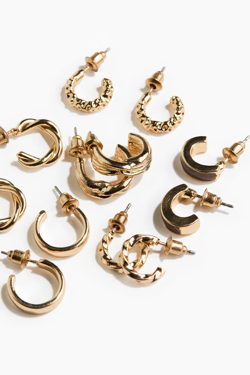 H&M 6-pack hoop earrings