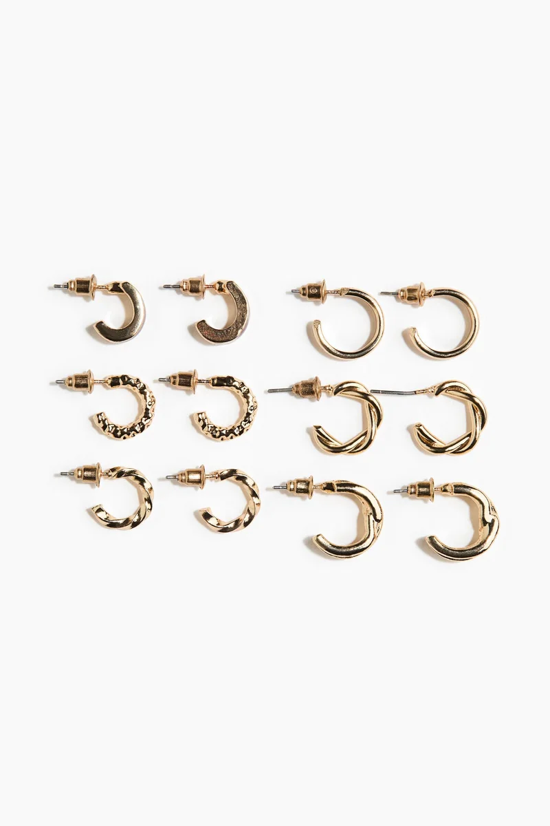 H&M 6-pack hoop earrings