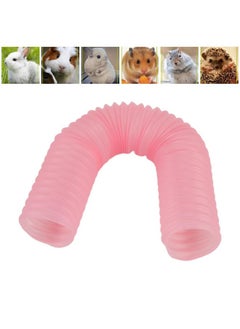 Zerodis Zerodis Pet Activity Tunnel, Small Animal Play Tunnel, Foldable Plastic Guinea Pig Hamster Hideout, Relieves Boredom, Lightweight, Portable, 17 x 2.1in  - Image 2