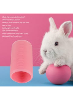 Zerodis Zerodis Pet Activity Tunnel, Small Animal Play Tunnel, Foldable Plastic Guinea Pig Hamster Hideout, Relieves Boredom, Lightweight, Portable, 17 x 2.1in  - Image 3