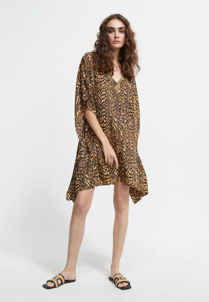 Lola Casademunt Animal print caftan