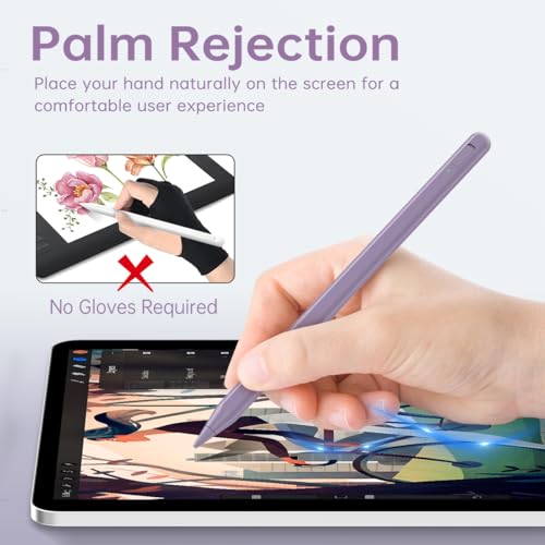 Uogic Stylus Pen for iPad 2018-2025 with Palm Rejection, Active Pencil for iPad 6/7/8/9/10, mini 5/6, Air 3/4/5, iPad Pro 11"/12.9", Pro M4, Air M2 - Image 4