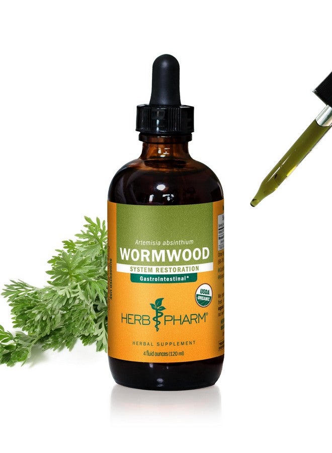 Herb Pharm Certified Organic Wormwood Liquid Extract for Digestive System Support - 4 Ounce - Image 1
