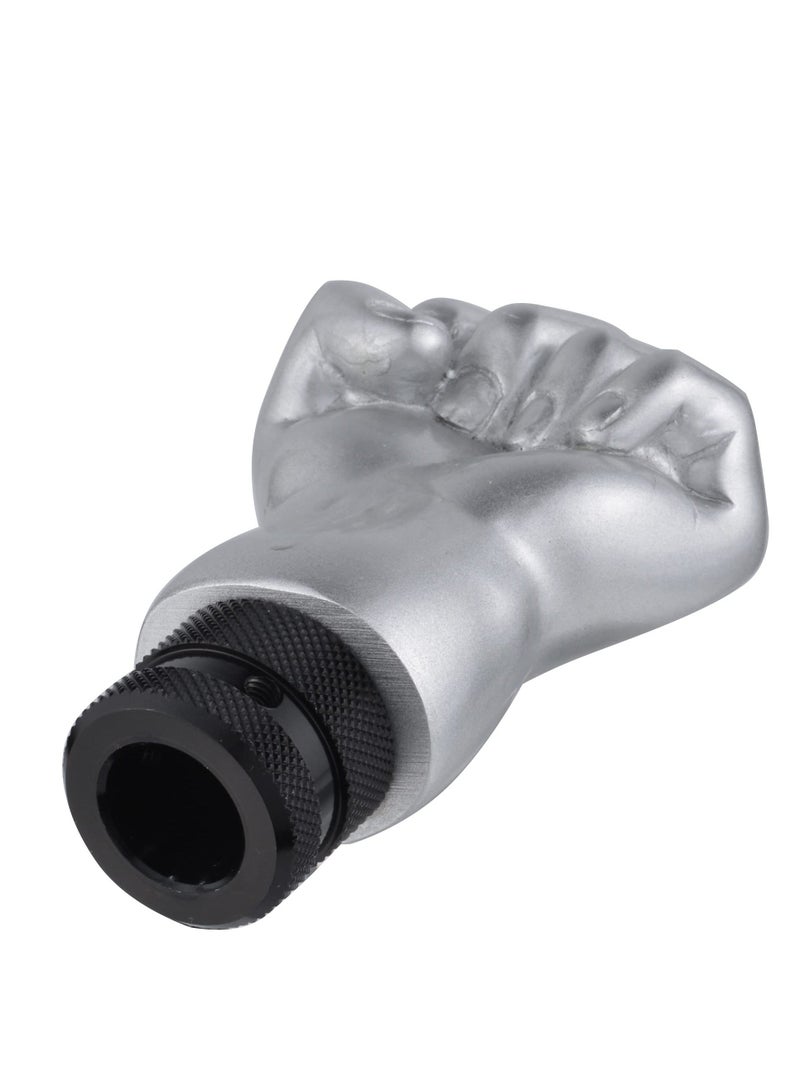 Fist Shift Knob, Fist Shift Knob Gear Shift Knob for Cars and Trucks,  Silver Gear Lever Stick Shifter Handle for Most Manual Automatic Vehicles Truck SUV Car - Image 4