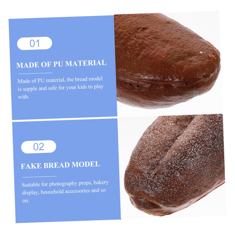 Realistic PU Fake Bread Model For Bakery Display Photography And Education - Image 5