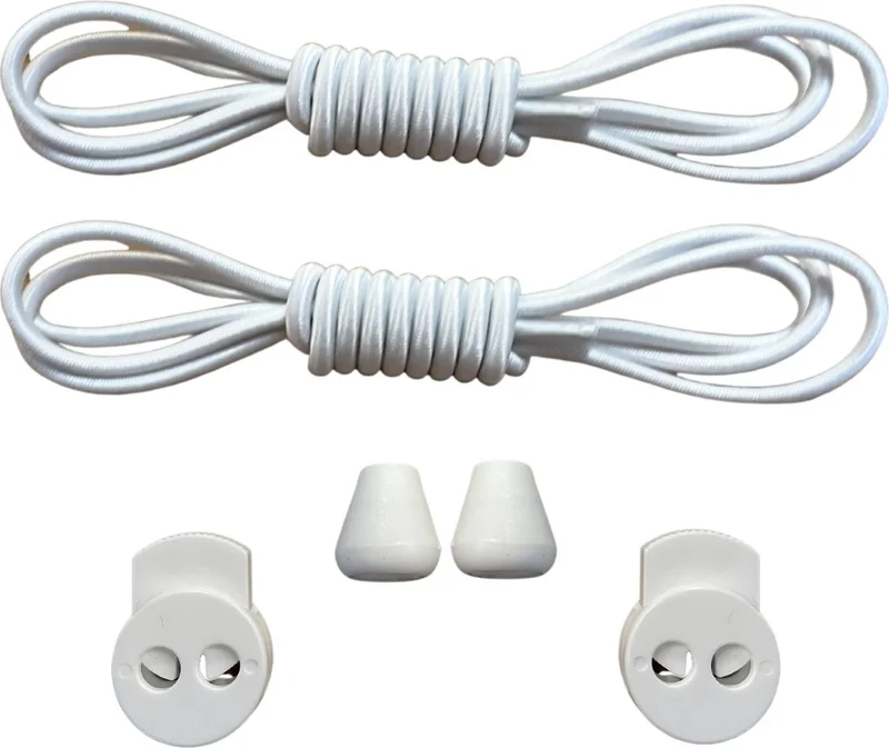 Neystore Round, Smart, Lock, Snap-on, Elastic Boots, Sneaker Laces, 100 Cm, 1 Pair