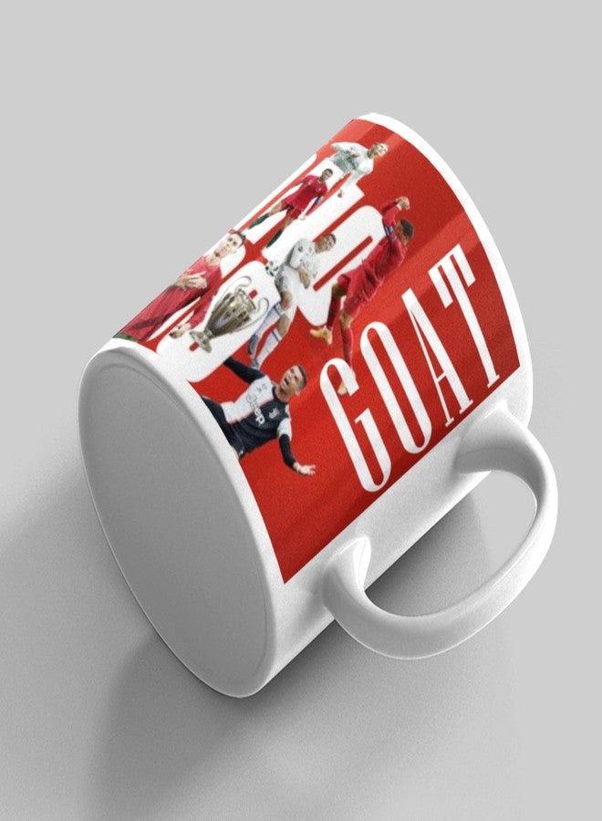 SMIZE Ronaldo Printed Ceramic Coffee Mug 350 ml | Quality Football Mug | Gift for CR7 Fans | Durable Coffee Cup for Home, Office & Everyday Use | Stylish Cristiano Ronaldo Design - Image 1