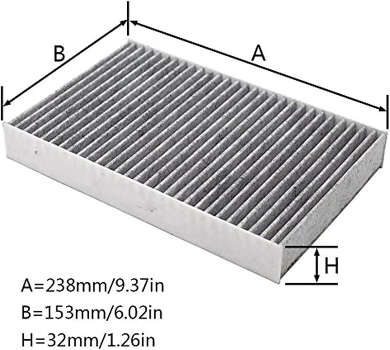 QASULER Activated Carbon Cabin Air Filter - Image 3