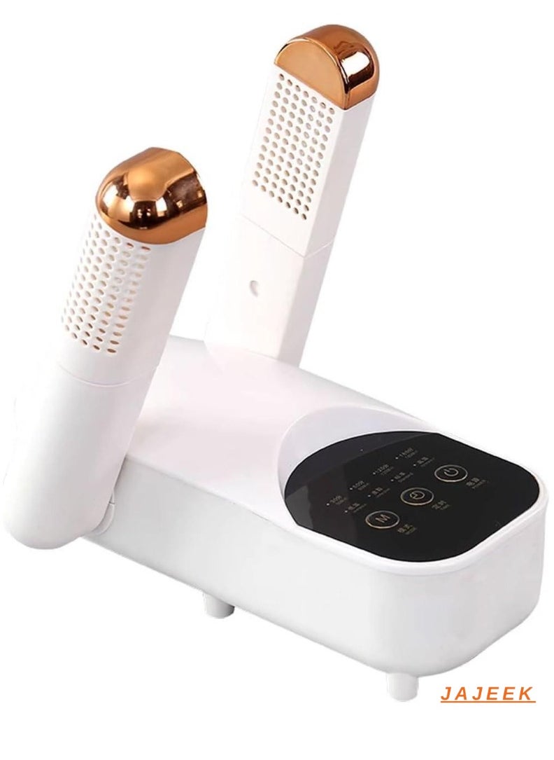 JAJEEK Electric Ski Boot Dryer with Adjustable Drying Rack – Timer Options (30/60/120/180 Minutes), Gloves Dryer & Sneaker Shoes Warmer, Ideal for Ski Boots, Snowboard Boots, Gloves, and Shoes, Fast & Efficient Drying for Winter Gear, Portable & Compact  - Image 1