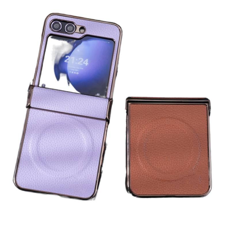 MagSafe Case | Drop Protection | Green Metal | Strong Magnetic | Shockproof Cover for Samsung Galaxy Z Flip 4 - Image 4