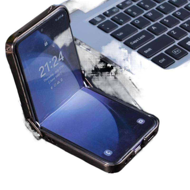 MagSafe Case | Drop Protection | Green Metal | Strong Magnetic | Shockproof Cover for Samsung Galaxy Z Flip 4 - Image 5