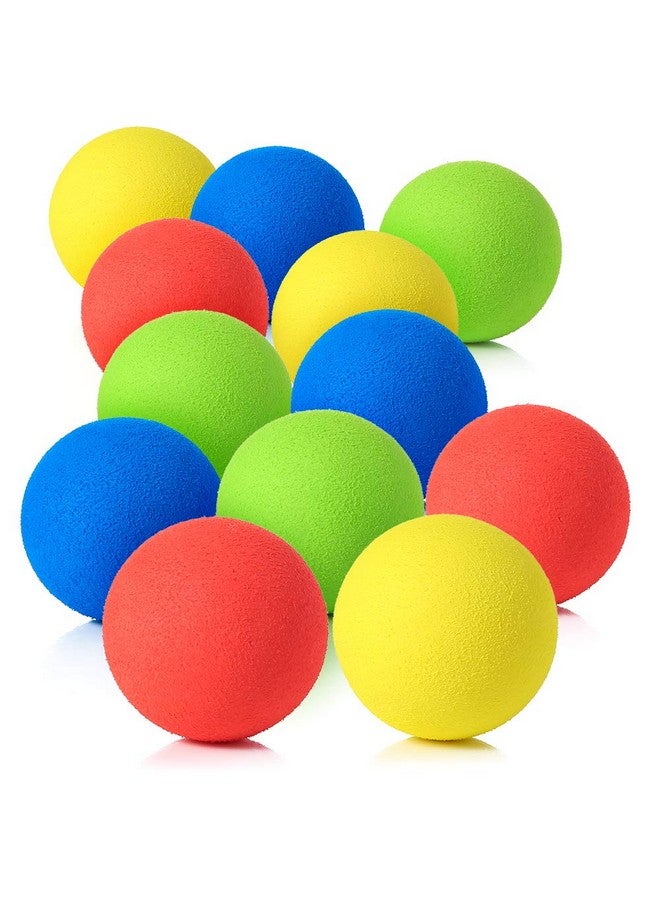 Pllieay 12 Pieces 2.4 Inch Soft Foam Balls Lightweight Mini Indoor Toys Play Balls for Safe Fun, Bright Colors, Birthday for Boys and Girls - Image 1