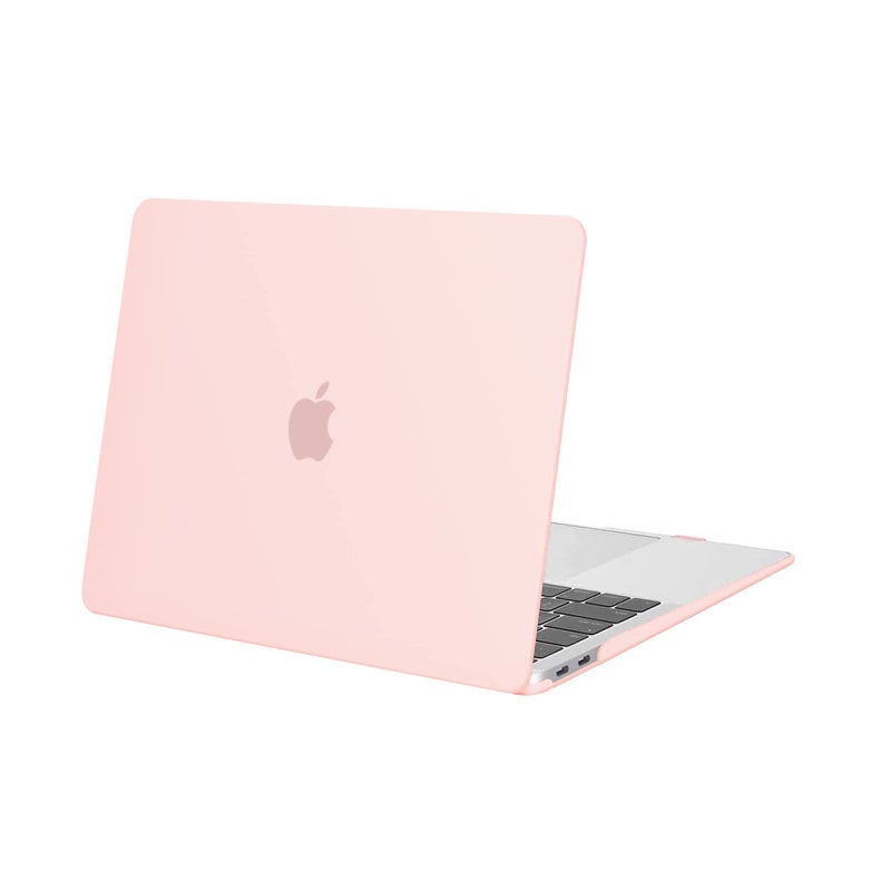 MOSISO Compatible with MacBook Air 13 inch Case 2022 2021 2020 2019 2018 Release A2337 M1 A2179 A1932 Touch ID Plastic Hard Shell Cover Compatible with MacBook Air 133 inch Case Chalk Pink - Image 2