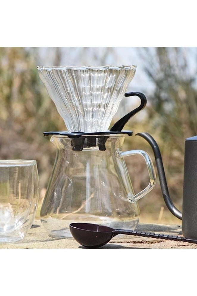 DIGI CORE Coffee Maker Set 12 Pc Pour Over Drip Coffee Kit With Coffee Grinder, Server, Kettle, Filter, Scale & Glass Drip Funnel, Cleaning Brush, Spray Bottle, Measuring Spoon & Coffee Thermometer Coffee Travel Set 600ML With Bag - Image 2