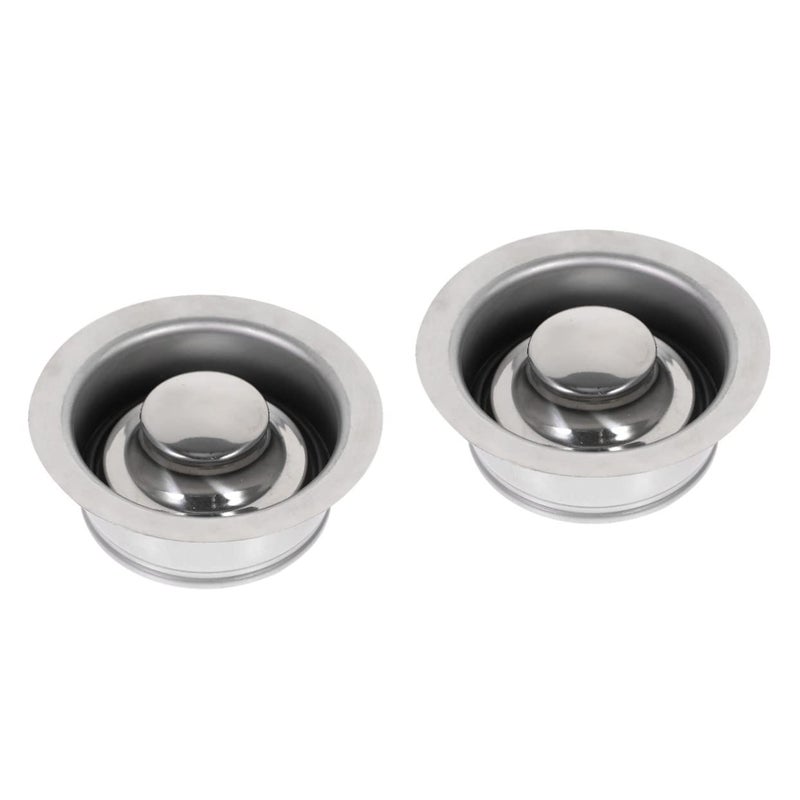 2 Pack Stainless Steel Sink Garbage Disposal Flange Stopper 114mm Easy Install Kitchen Drain - Image 2