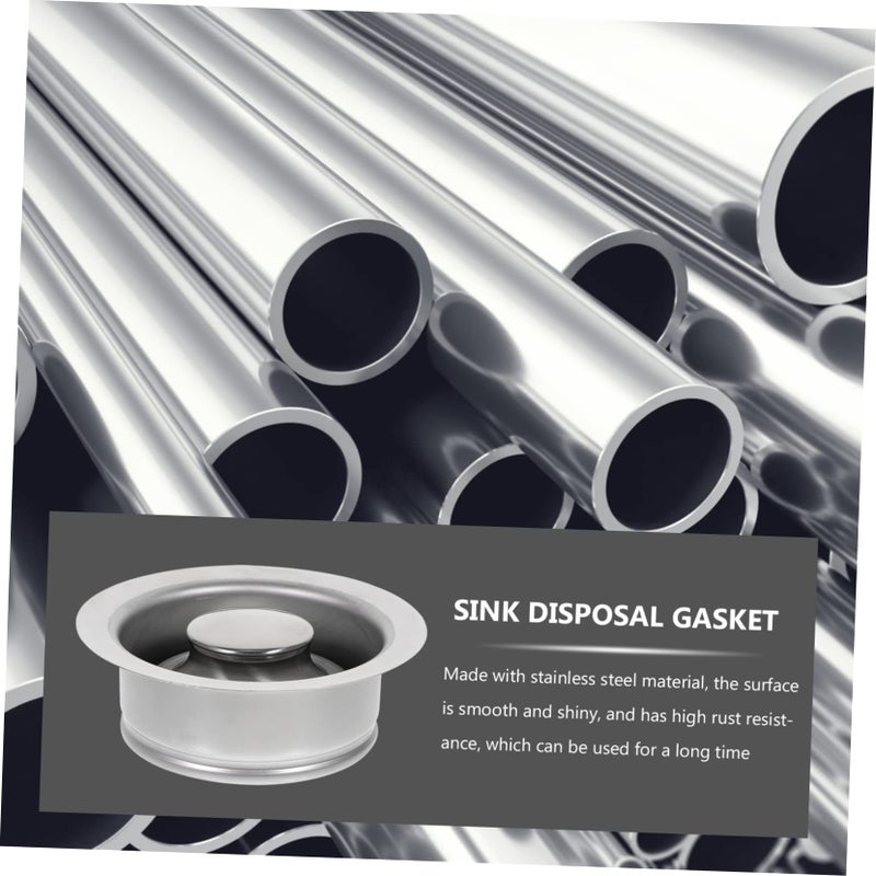 2 Pack Stainless Steel Sink Garbage Disposal Flange Stopper 114mm Easy Install Kitchen Drain - Image 3