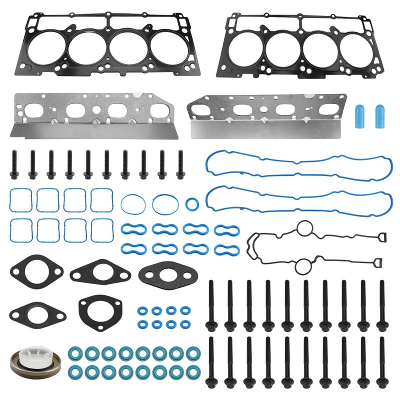 Gledewen HS26423PT 5.7L Full Cylinder Gasket Set with Head Bolts, Compatible with 2009-2020 Dodge Ram 1500 2500 Challenger Charger Durango Chrysler 300 5.7 V8 Engine, Replace# ES72200 TCS46169 - Image 1