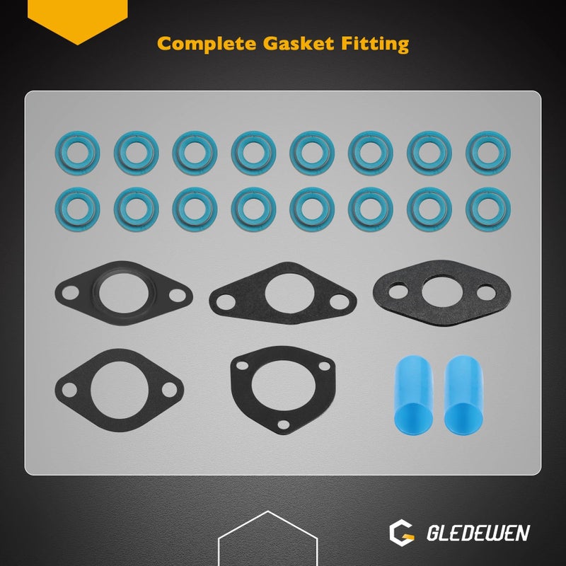 Gledewen HS26423PT 5.7L Full Cylinder Gasket Set with Head Bolts, Compatible with 2009-2020 Dodge Ram 1500 2500 Challenger Charger Durango Chrysler 300 5.7 V8 Engine, Replace# ES72200 TCS46169 - Image 3