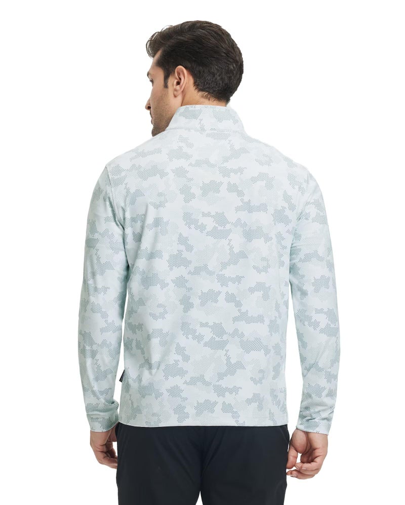 M MAELREG Quarter Zip Pullover Men Performance Dry Fit Heather Midlayer Casual Sports Golf Sweatshirts for Men - Image 5