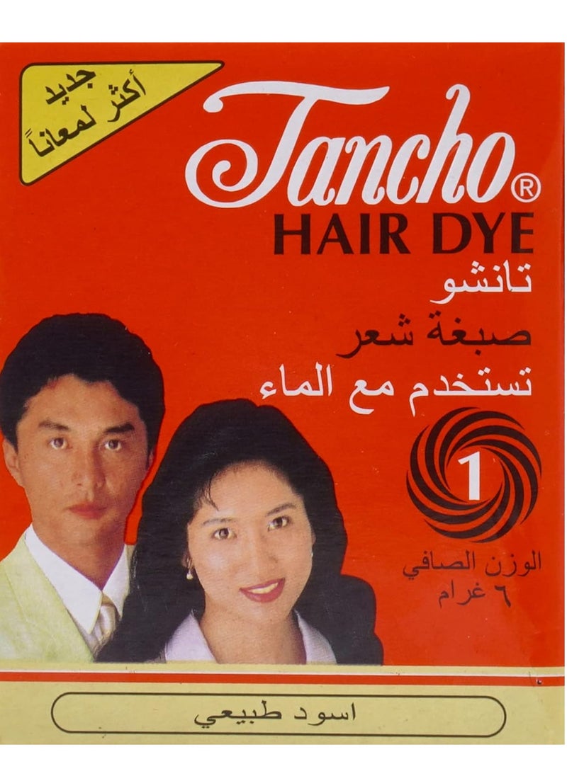 Tancho - Hair dye, black - 6 grams - Image 1