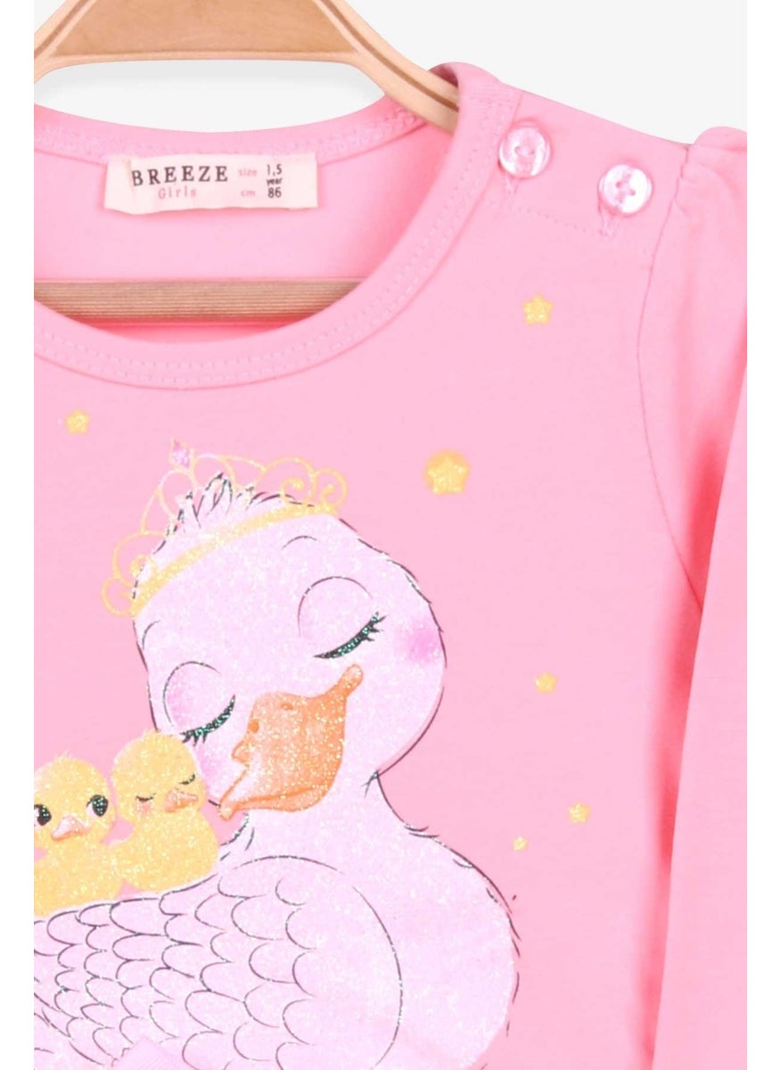 Girls Long Sleeved Dress Glittery Duck Print Powder (1.5-5 Years) - pzsku/Z39BF743029833E7E8CA9Z/45/_/1733998705/531e4671-71c9-4f5f-8e34-9d2682948737