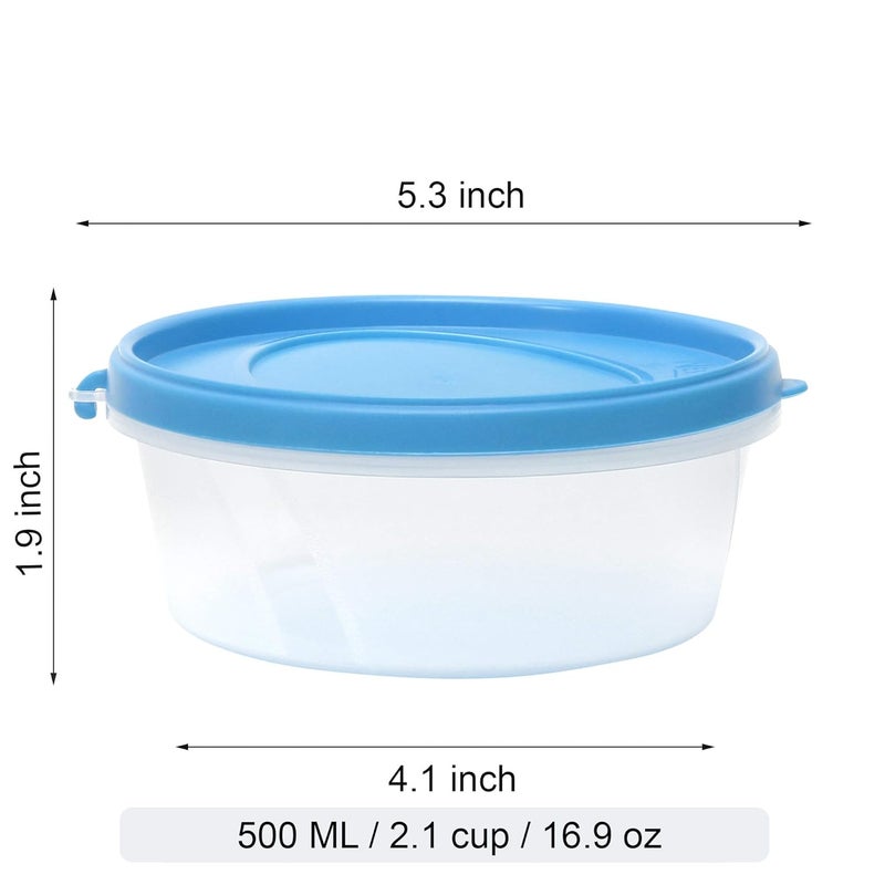 Cutting EDGE Nesterware Food Storage Container for Pulses Sugar Tea Cereals 500ML Blue 12 - Image 4