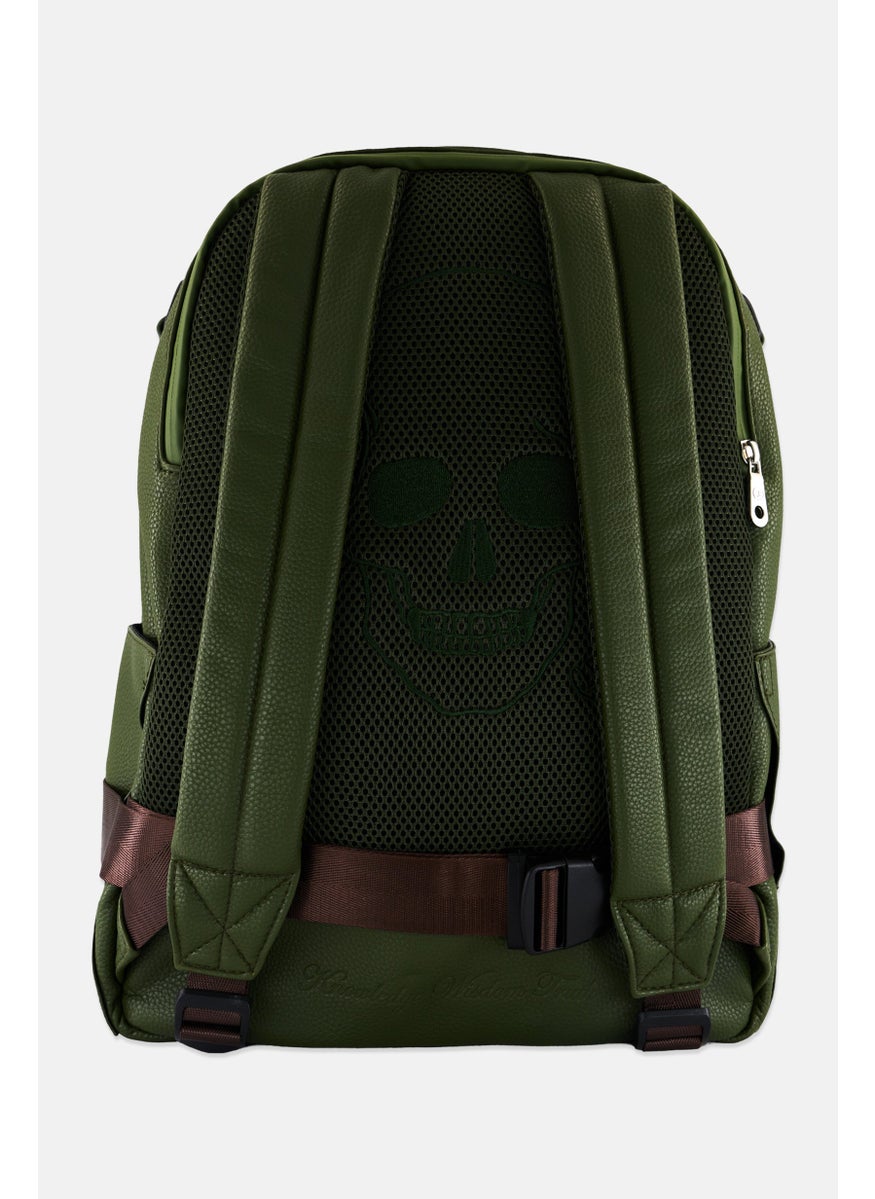 Robert Graham Men Embellished Logo Backpack 42 H x 33 L x 15 W cm, Olive  - Image 2