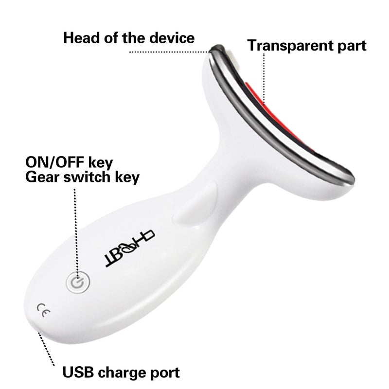 TBPHP Electric Tightening Massager Face Neck Massager Wireless for Skin Care Tightens and Lifting - Image 2
