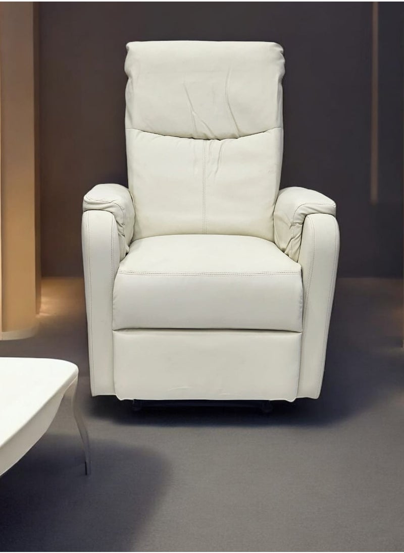 Multi Home Furniture Luxurious Recliner Sofa with Adjustable Footrest – Perfect for Living Rooms MH-3305-WH-BEIGE  - Image 1