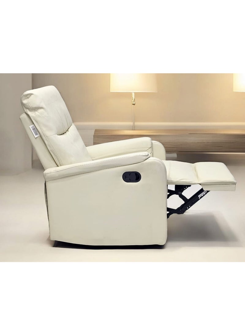 Multi Home Furniture Luxurious Recliner Sofa with Adjustable Footrest – Perfect for Living Rooms MH-3305-WH-BEIGE  - Image 2