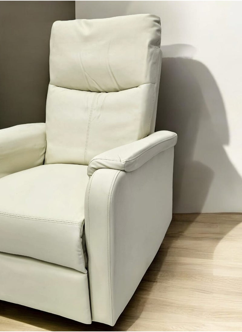 Multi Home Furniture Luxurious Recliner Sofa with Adjustable Footrest – Perfect for Living Rooms MH-3305-WH-BEIGE  - Image 4