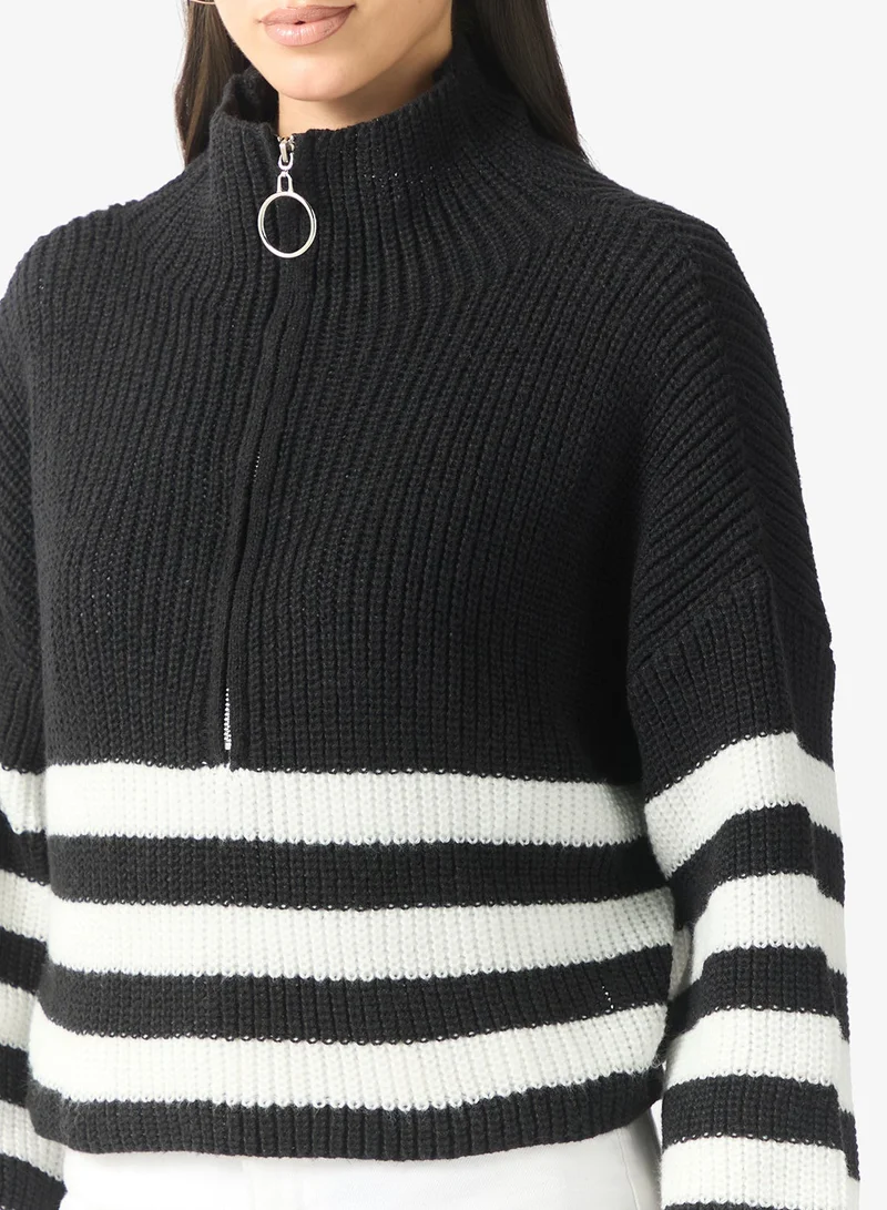 Ella  Cable Knit Polo Sweater for Women | Best Price UAE