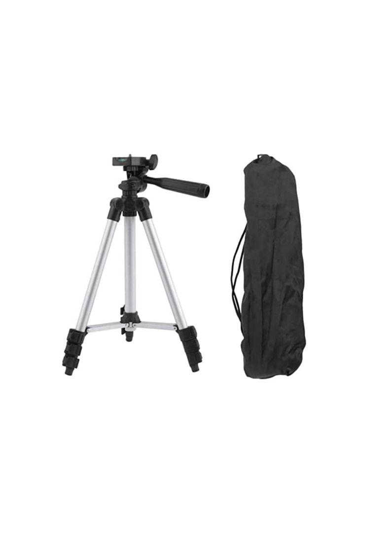 Four Section Legs Camcorders Foldable Aluminum Alloy Tripod Stand Portable Phone Projector Holder For SLR Camera Camcorder  Brown Box - Image 2