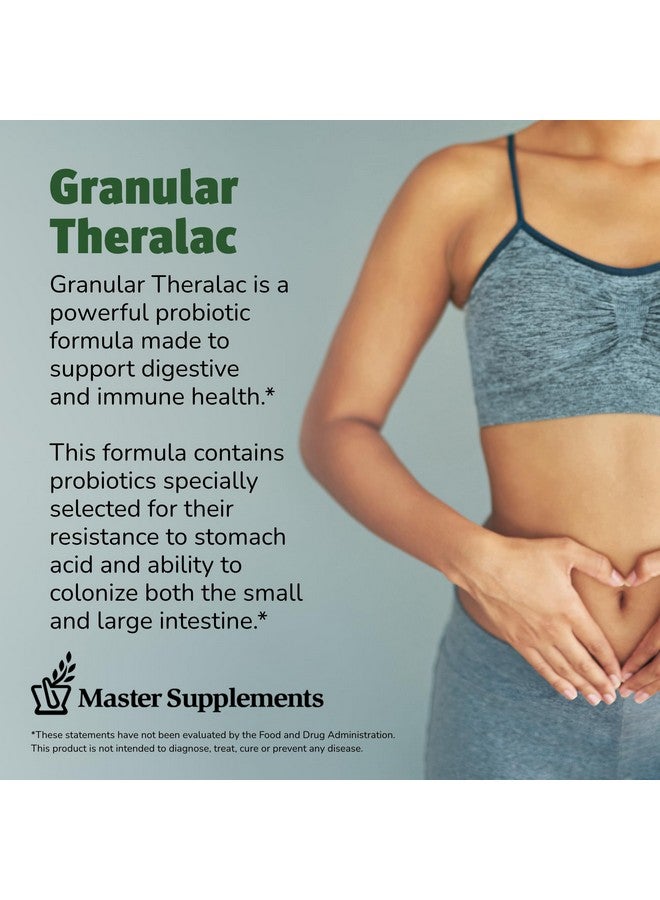 THERALAC Master Supplements Granular Theralac - 1.05 oz - Multi-Strain Probiotic Powder for Optimal Gut Health - Great for Kids - Vegan, Gluten Free - 40 Servings - Image 4