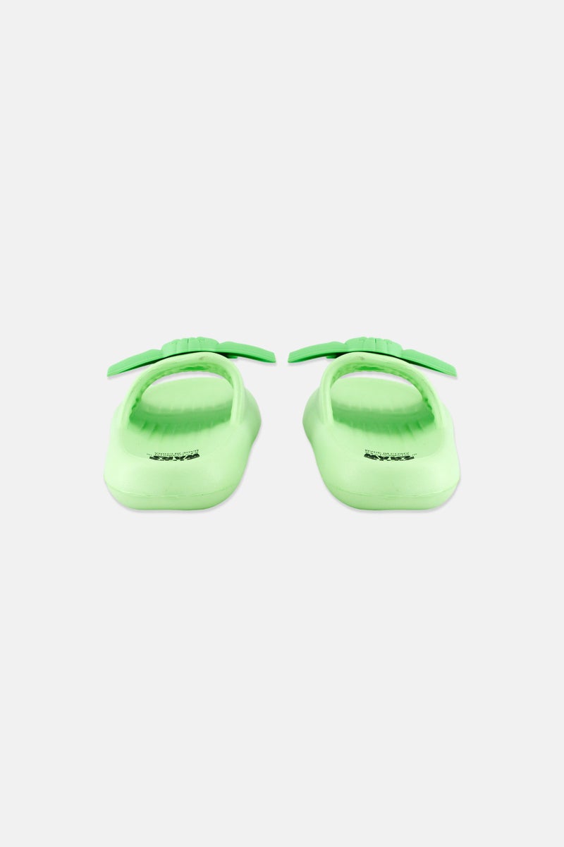 STAR WARS Toddlers Boys Yoda Slip On Slides, Lime  - Image 2