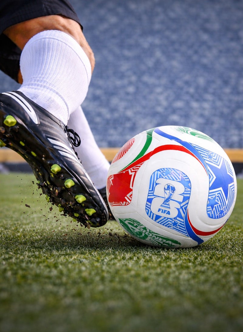 FIFA World Cup 2026 Model Football Training soccer Ball Size 5 Best for Playing Indoor Outdoor - Image 1