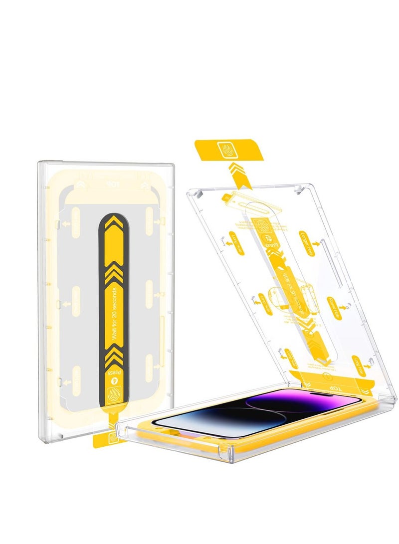 Hammer Tempered Glass Easy Installation Self-Adhesive iPhone 14 Pro Matte Anti-Fingerprint Protection - Image 5