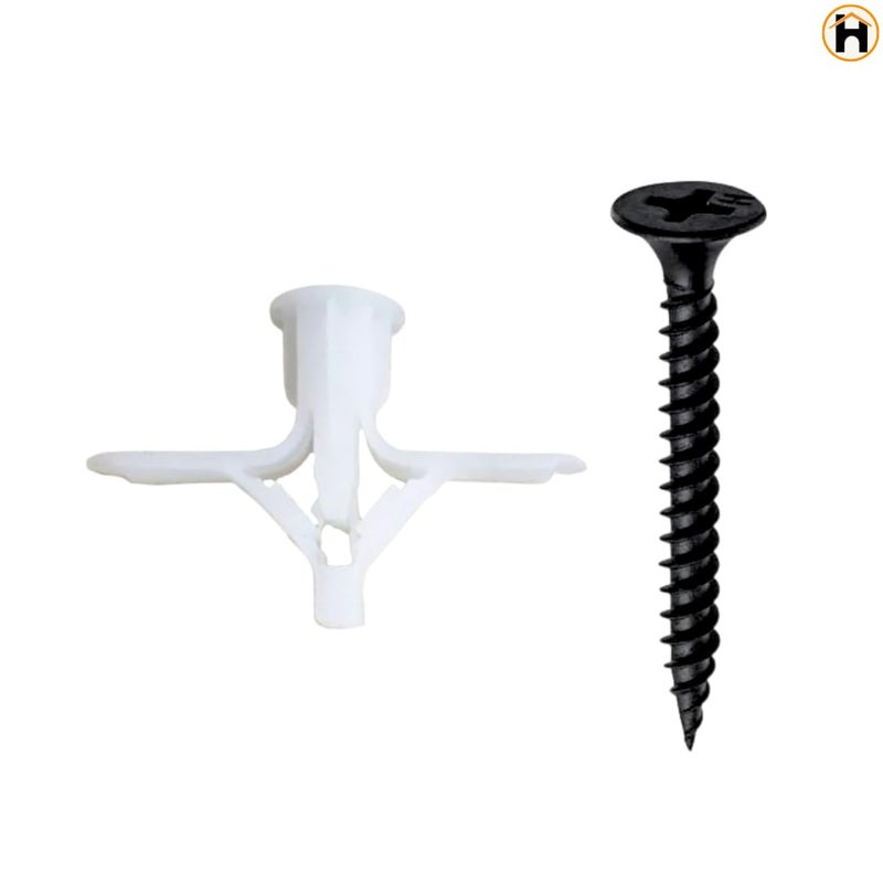 Homdum مقابس حائط نايلون متنوعة I غلاف جت I مقبس توغل I عبوة من 270 قطعة - Image 3