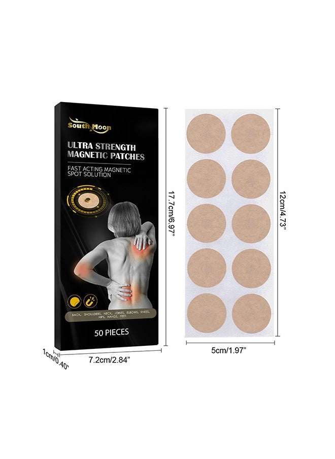 SOUTH MOON - Magnetic Acupressure Patches -Ultra Strength Healing Magnets for Body & Pain Relief，Acupressure Magnetic Plaster - Image 1