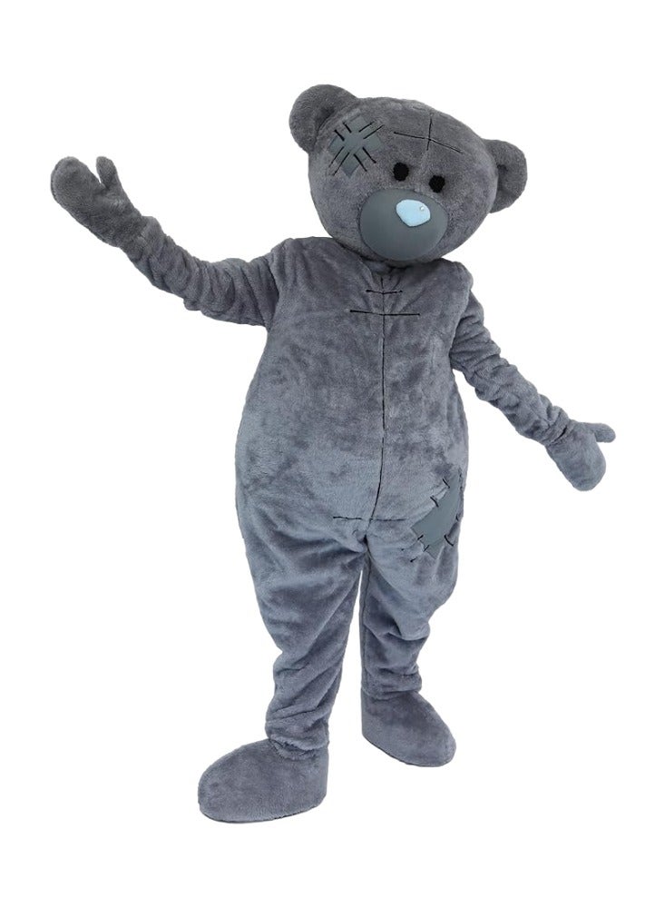 Carnival Mascot Carnival Mascot Bear Bruce Costume, Full Body Adult Size Bear Mascot, 1 Size For All Handmade From Premium Quality Materials, Mascot Uniforms Perfect for Kids & Parties, Grey  - Image 1